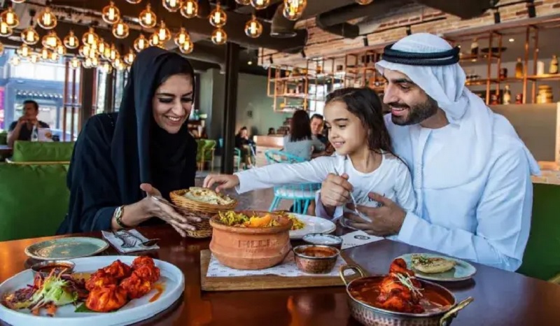 هزینه مواد غذایی و خورد و خوراک در دبی