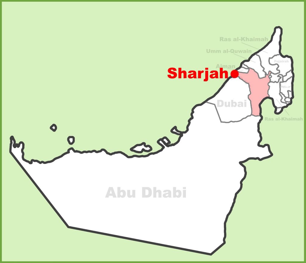 نقشه شارجه