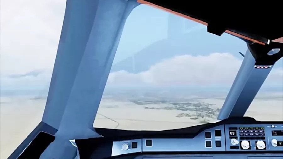 تجربه شبیه‌ساز پرواز A380 امارات