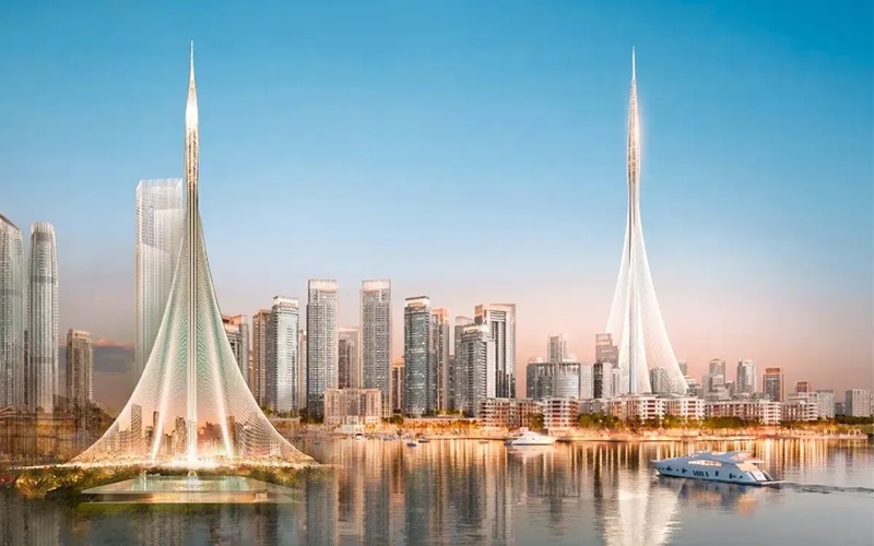 طراحی برج خور دبی: تلفیقی از هنر و فناوری
